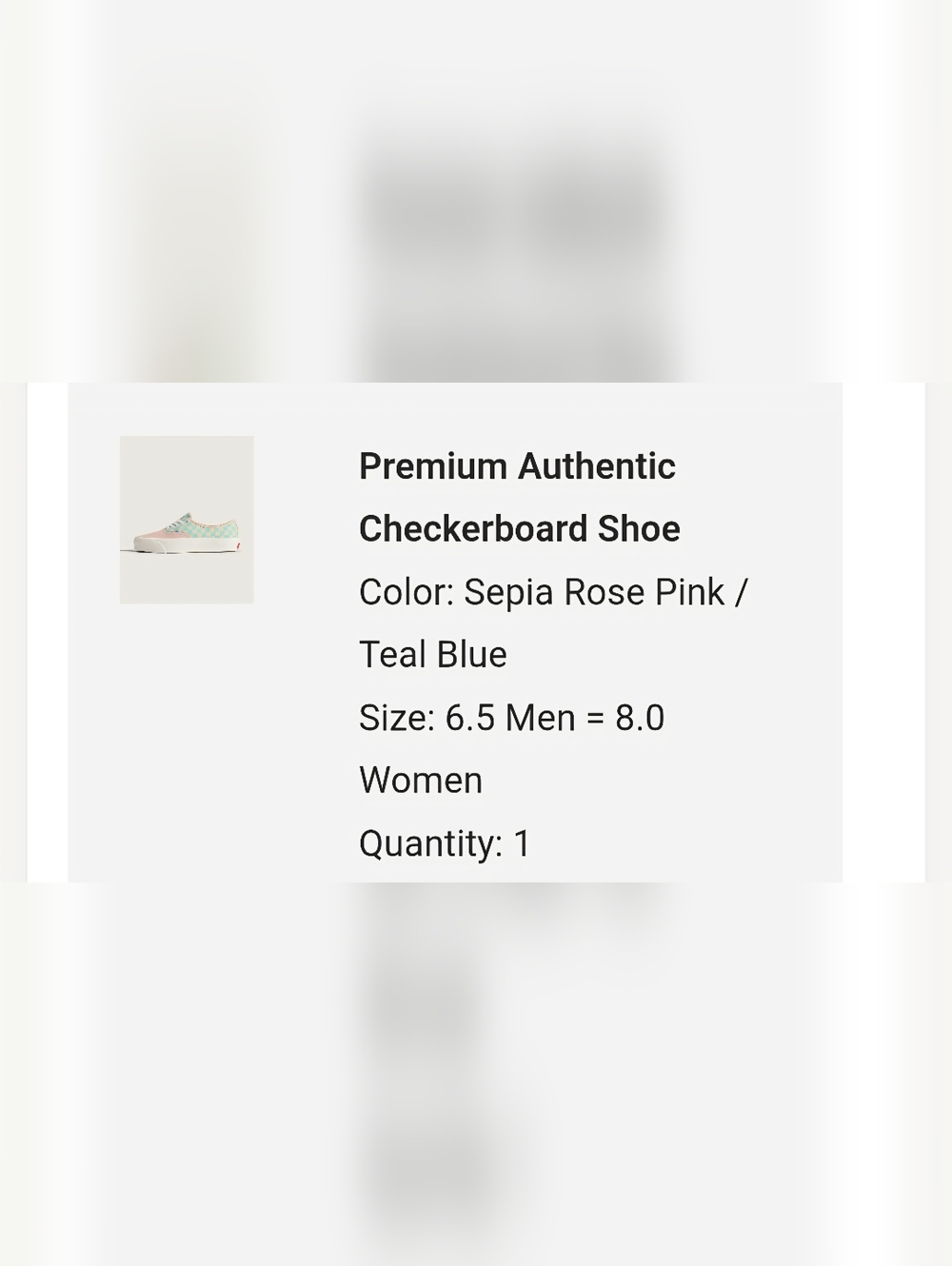 Vans Sepia Rose Pink And Teal Blue Womens Size 8 - Picture 8 of 9